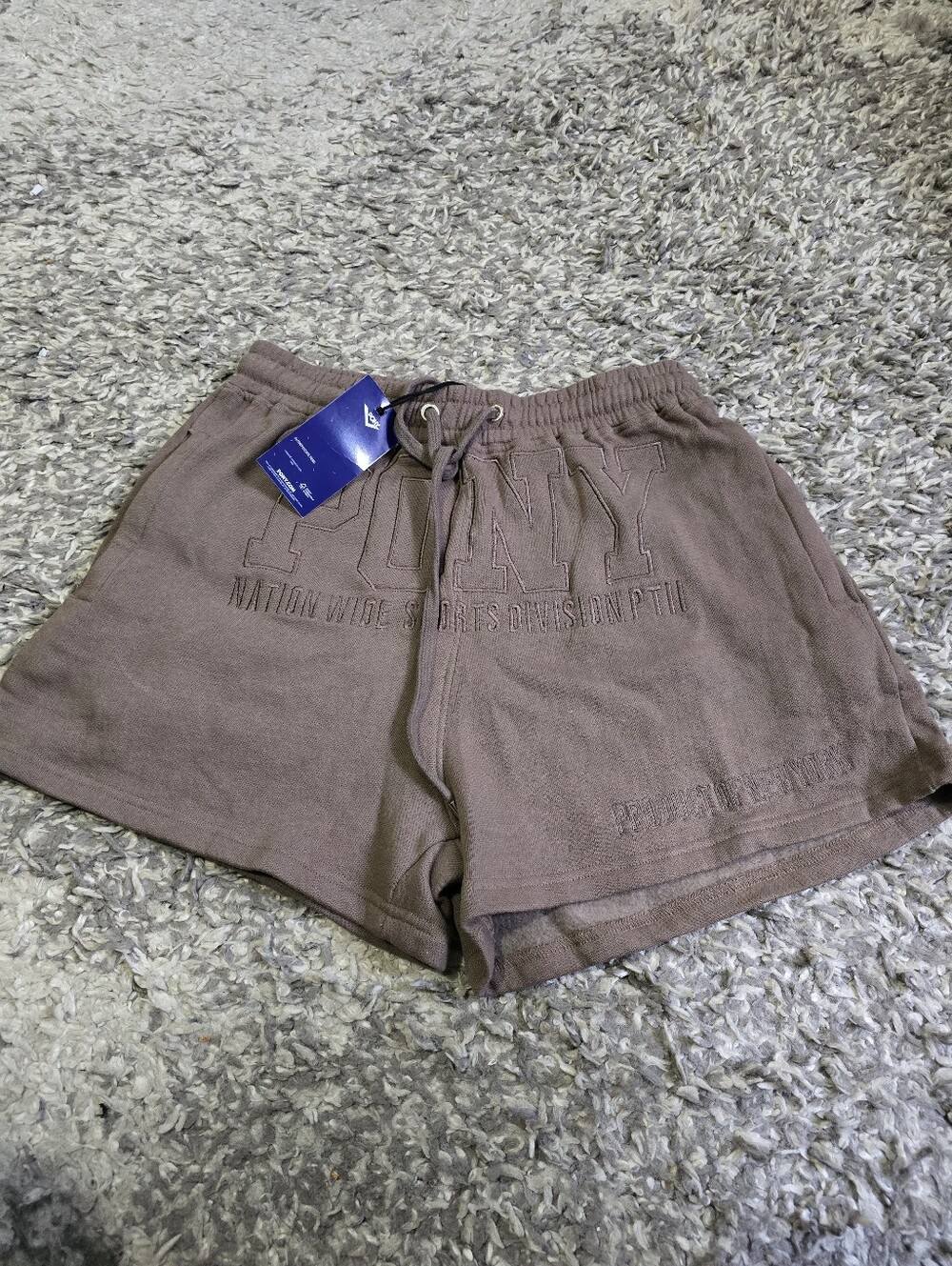 PONY Brown Sweat Shorts – Men’s Women's Casual Streetwear